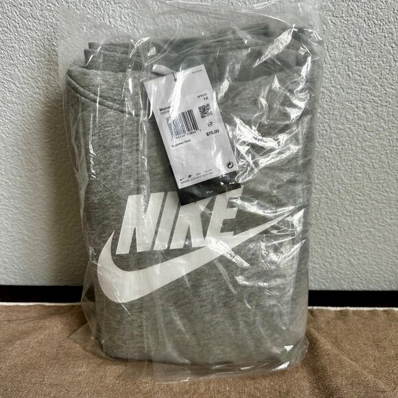 Nike Sportswear Hoodie Womens Gray Pullover NWT - Picture 2 of 4